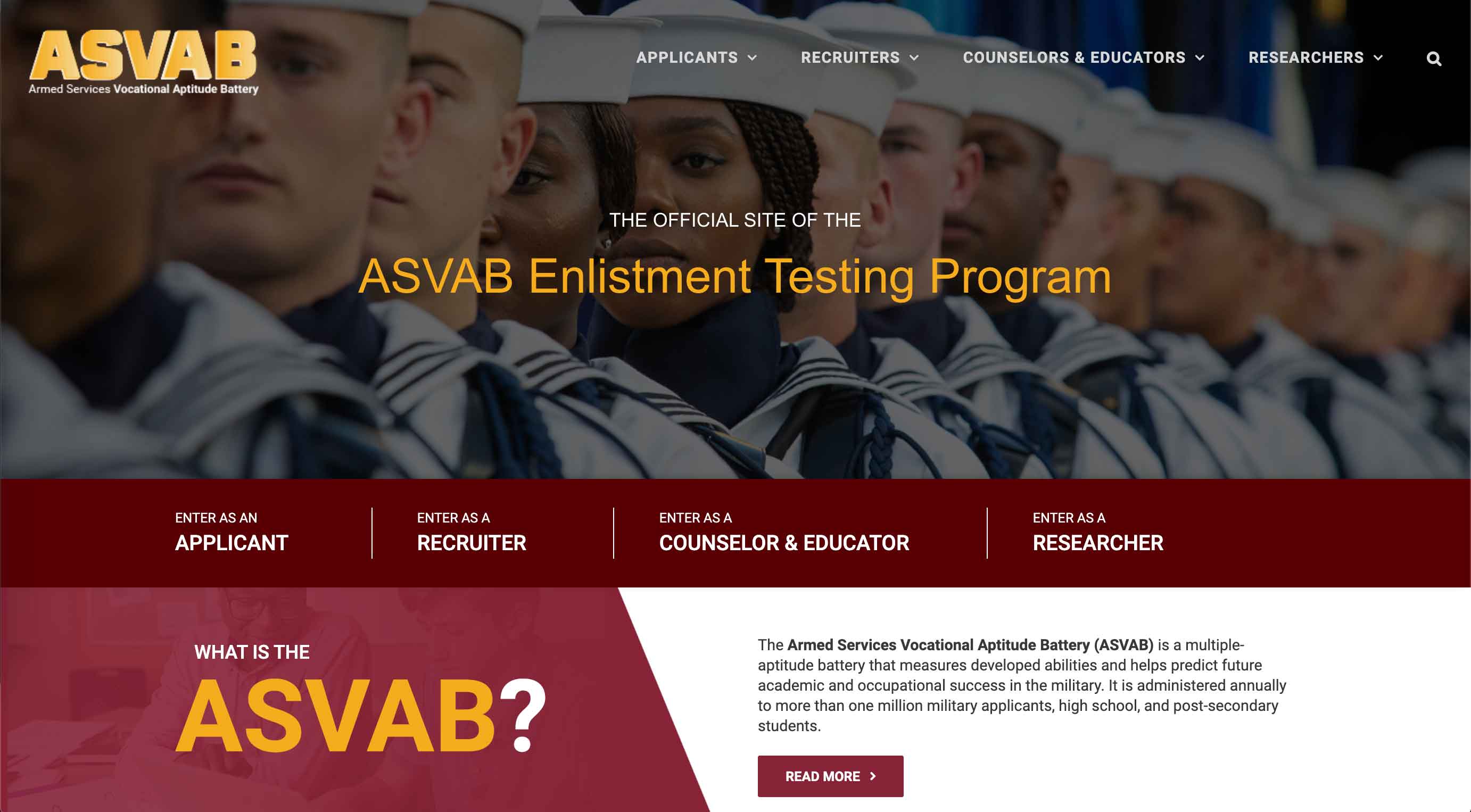 ASVAB website